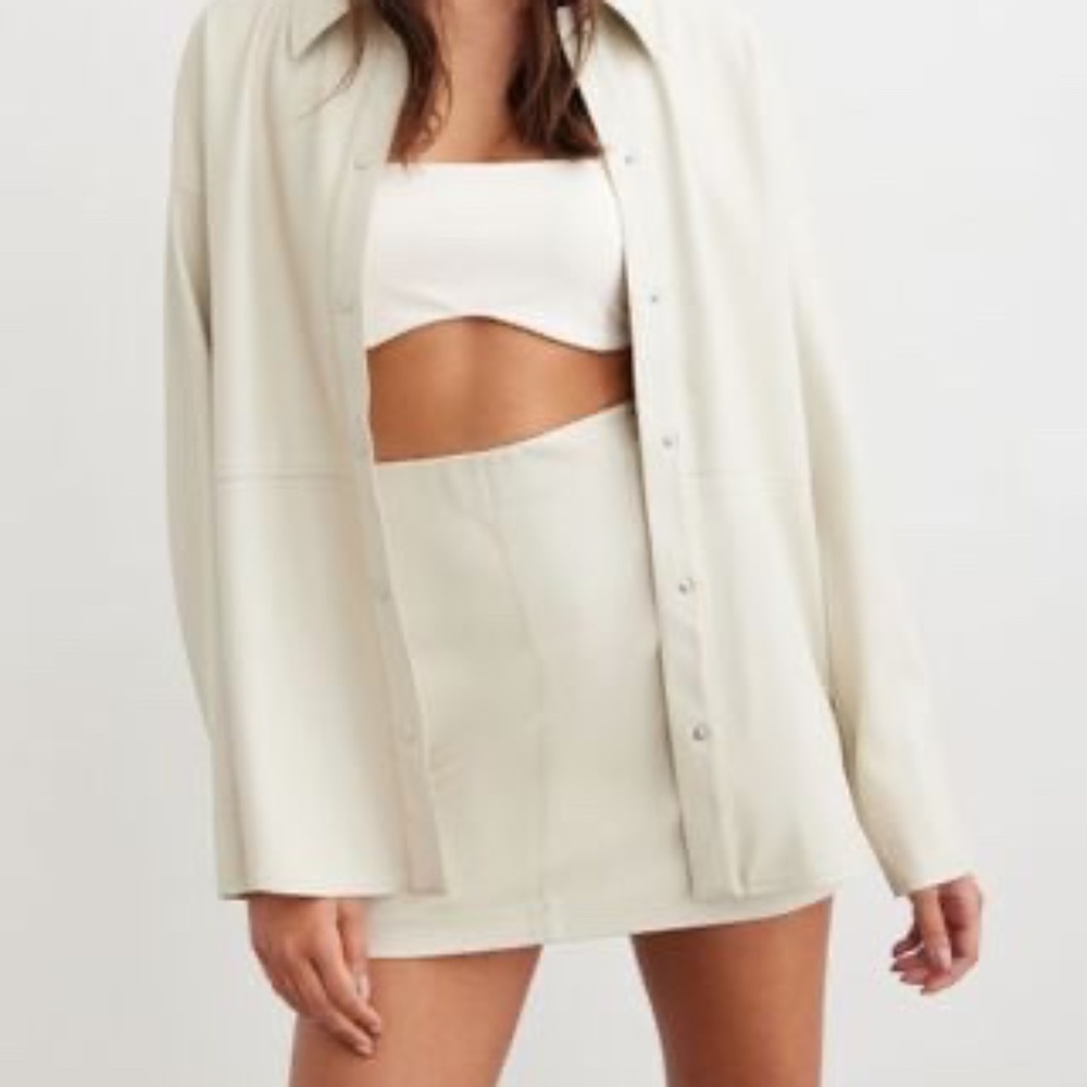 Faux leather jacket
